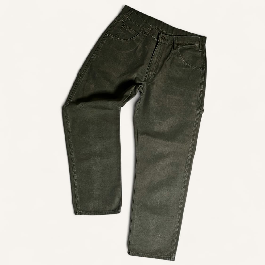 [실사32][디키즈]덕 캔버스 릴렉스핏 카펜터 팬츠 다크올리브 상품이미지3