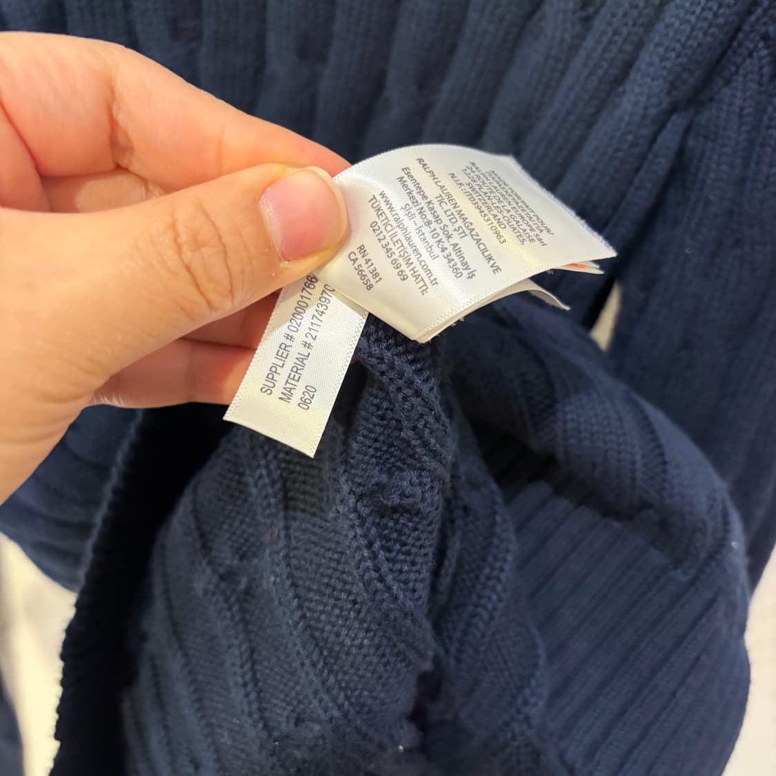 폴로 랄프로렌 꽈배기 니트 상품이미지5