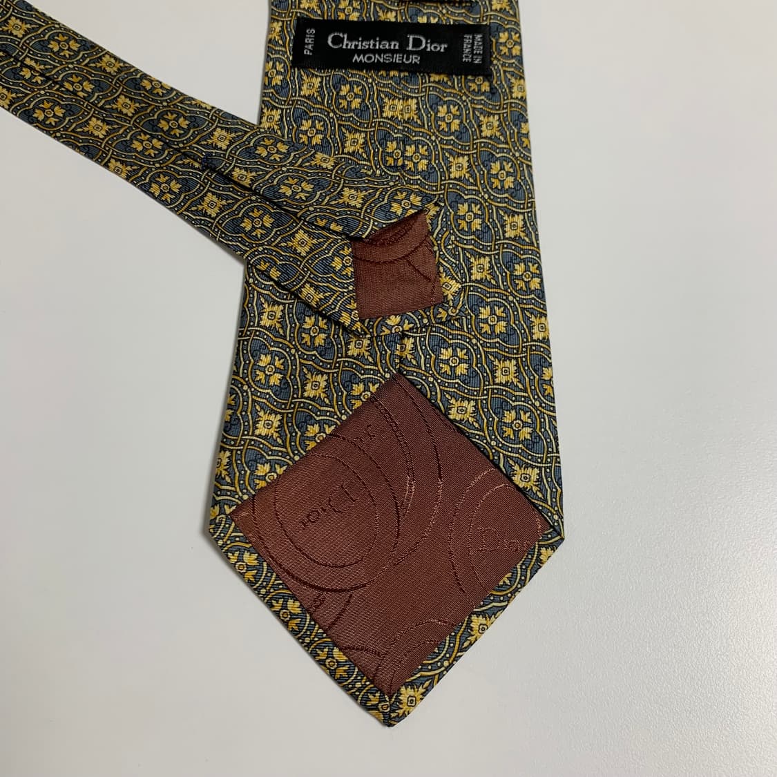 디올(Dior) 기하학적패턴 명품 최상급 넥타이 A+등급 프랑스100실크 상품이미지6