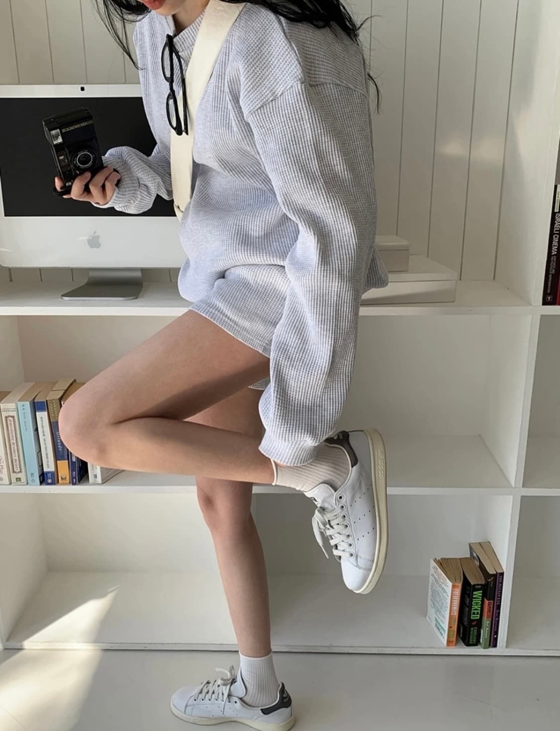 트렌디어패럴 와플맨투맨 새상품 상품이미지7