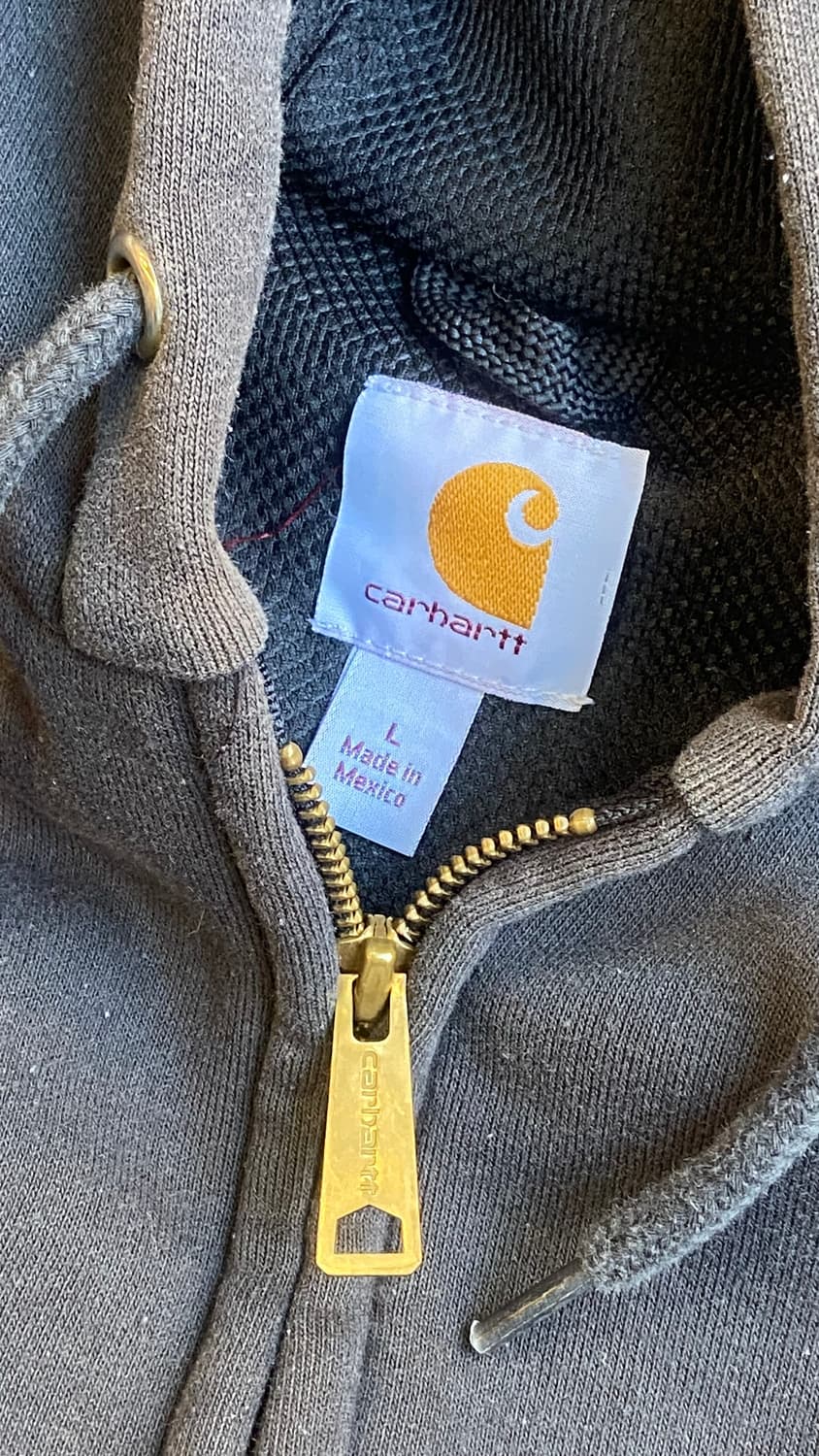 실측 2XL) 칼하트 레인디펜더 선페이드 후드집업 상품이미지5