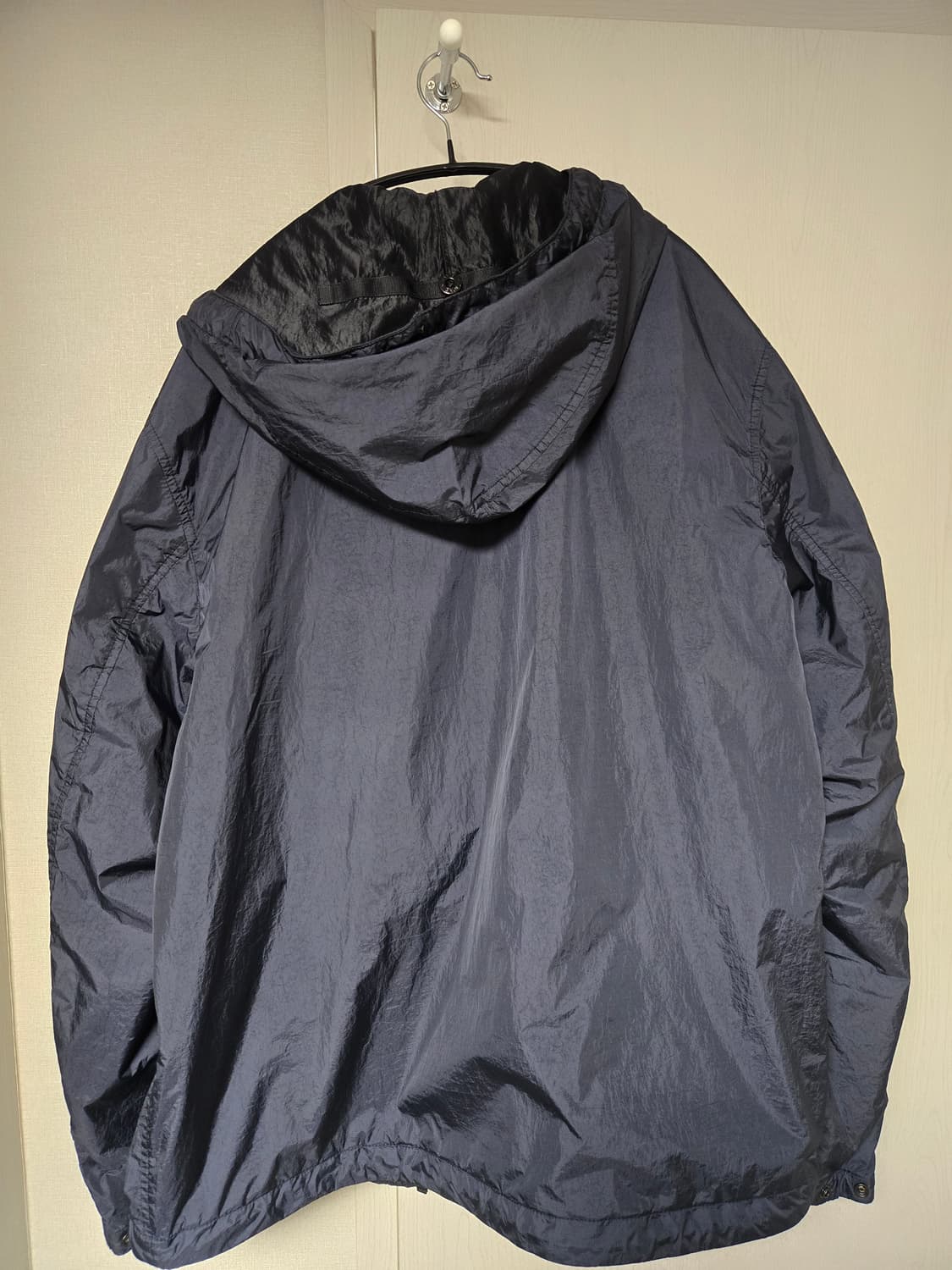 2xl)스톤 아일랜드  크링클랩스  후드자켓 네이비블루-25ss 상품이미지3