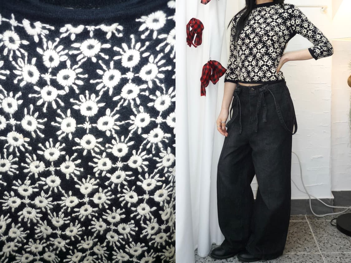 sunflower dot knit 상품이미지1