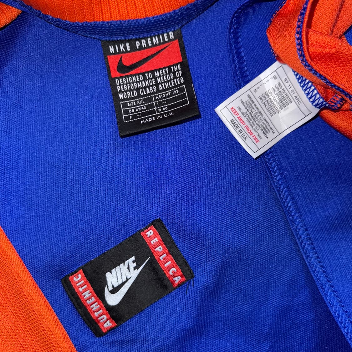 1997 네덜란드 국가대표 다비즈 데니스 버그캠프 어웨이 유니폼 상품이미지4