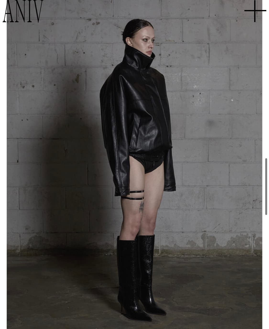 aniv leather jacket 상품이미지3