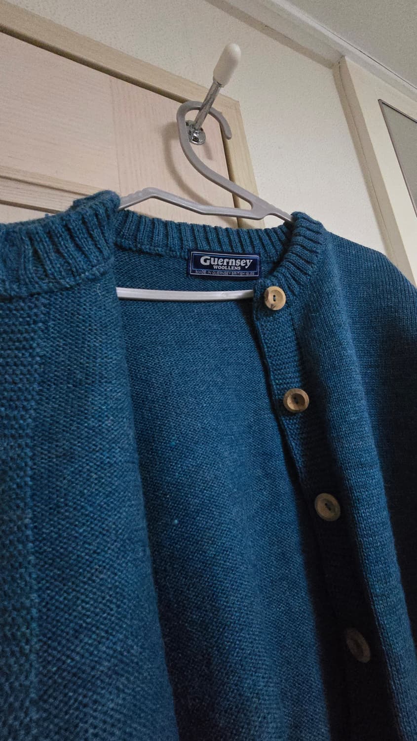 건지 울른스 Guernsey Woollens 피셔맨 가디건 상품이미지3