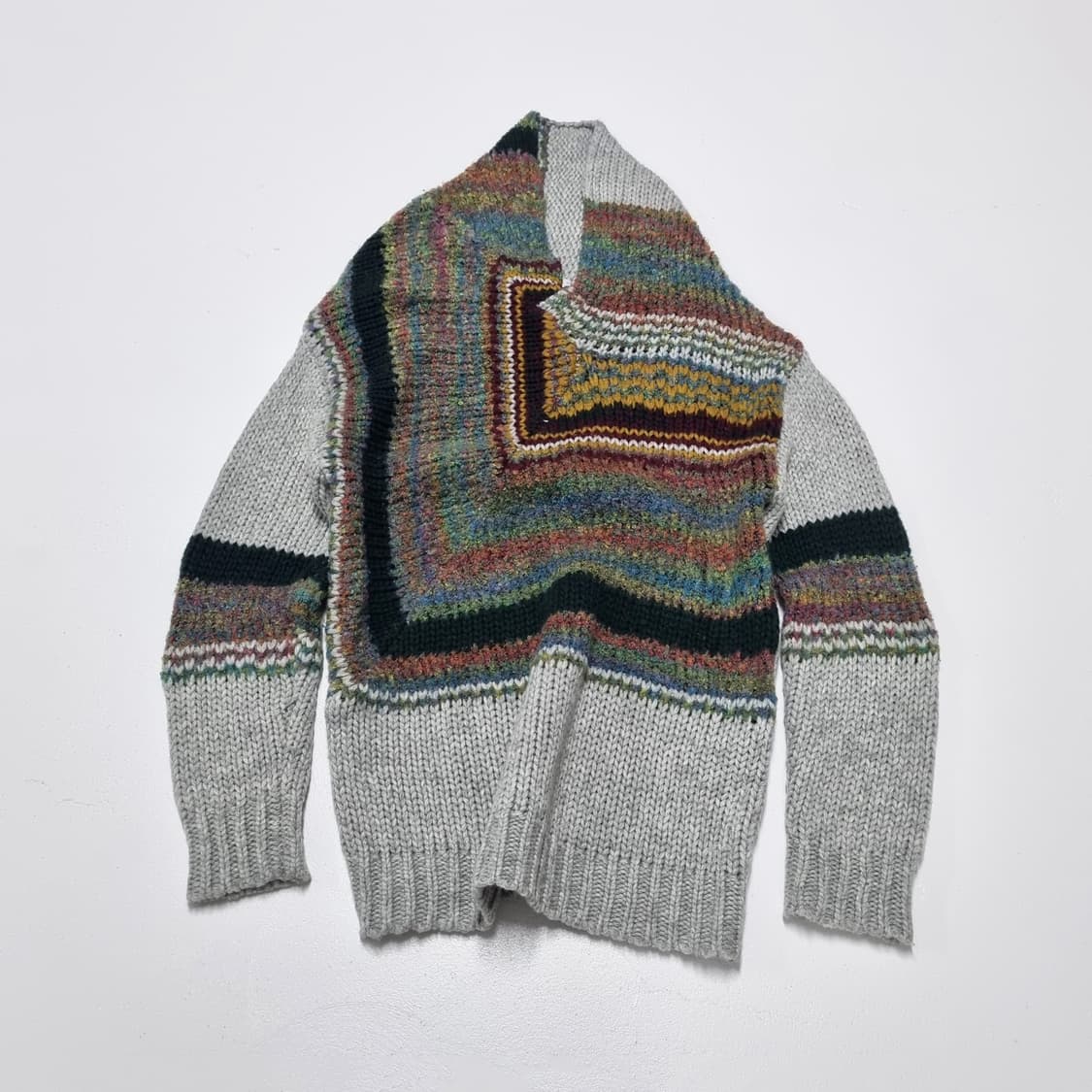 빈티지 보헤미안 비대칭스웨터 - LL 상품이미지2