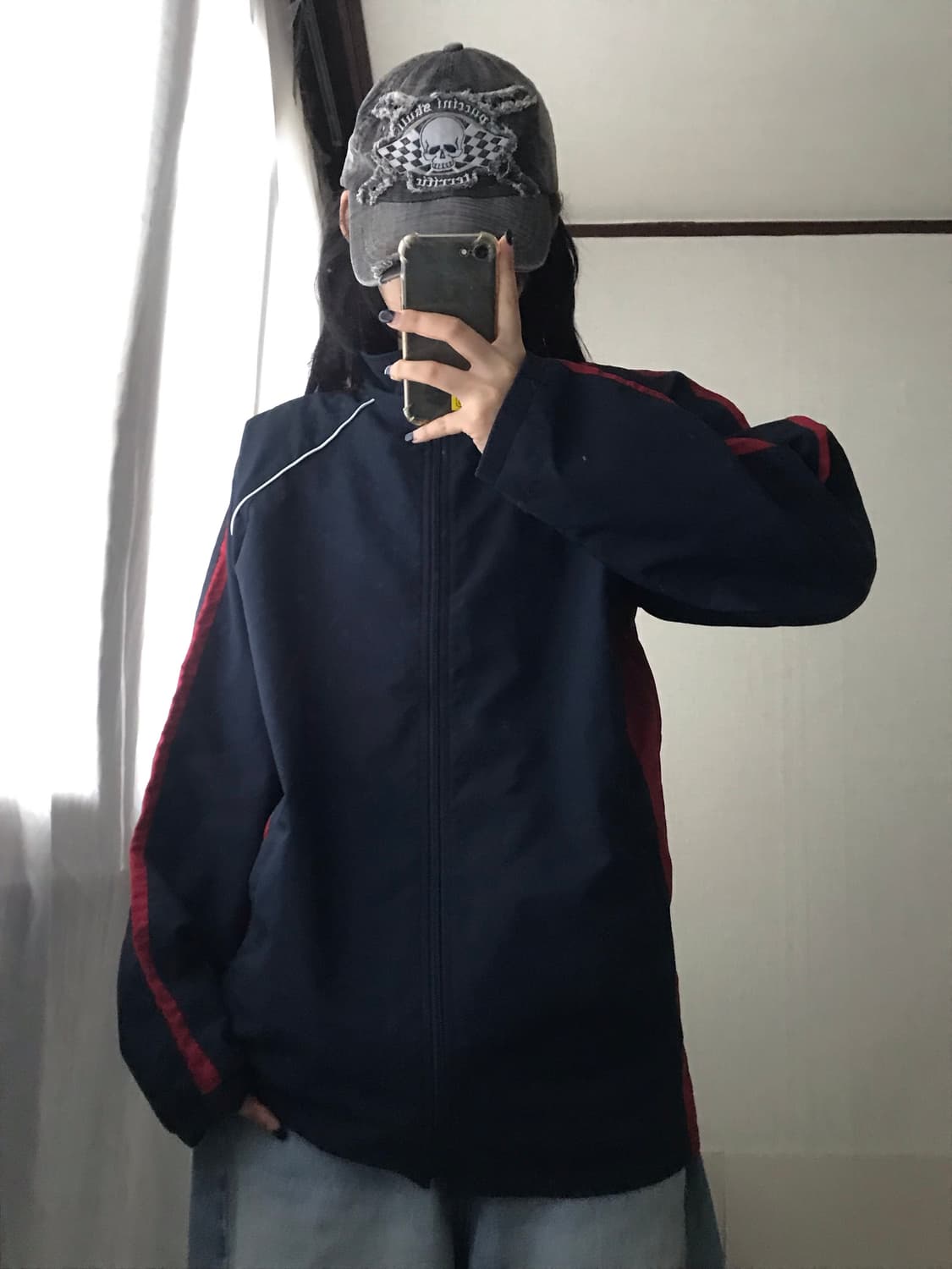 나이키 네이비 레드 바람막이 상품이미지5