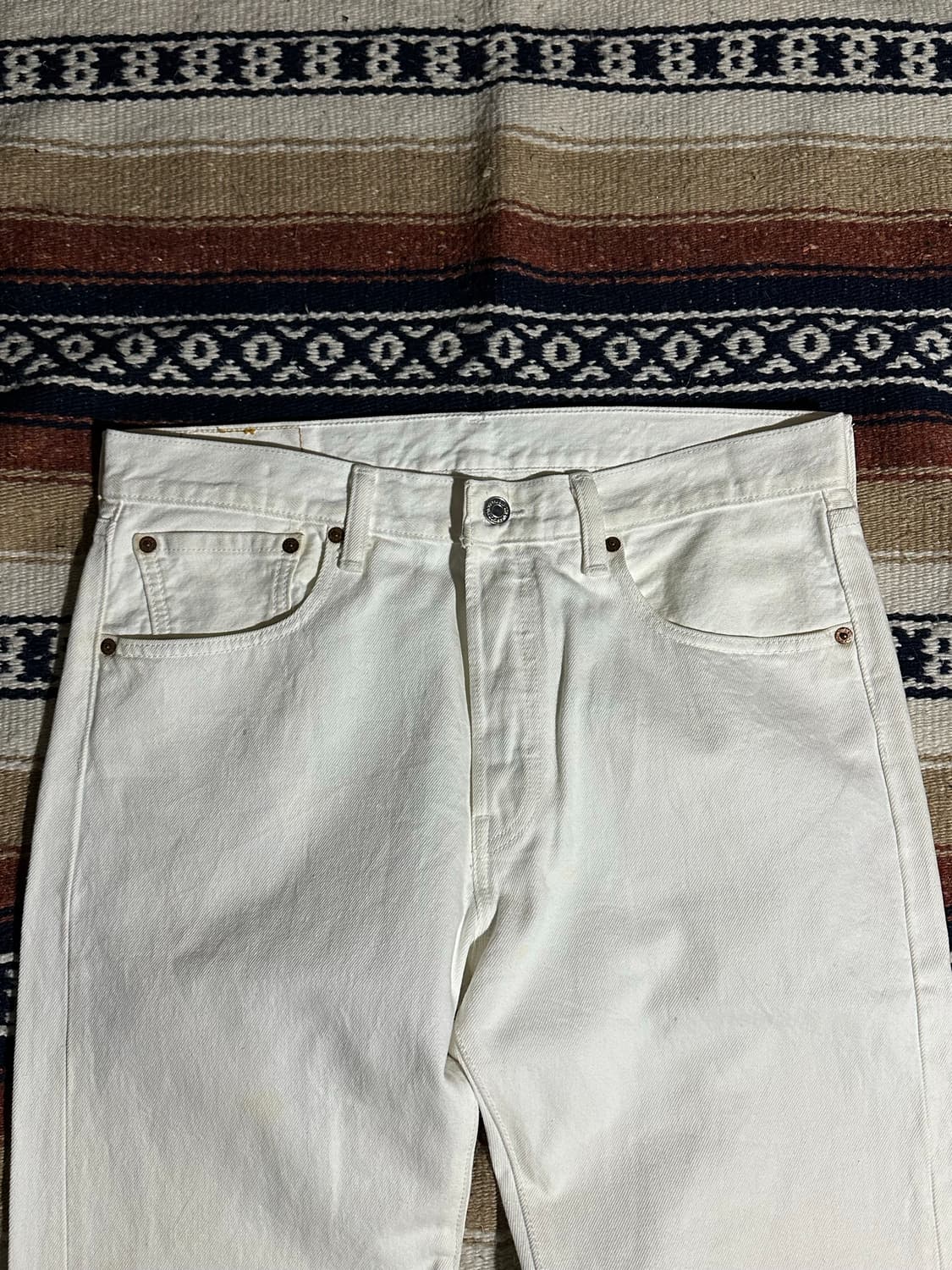 [리바이스] •Levi’s 501 White Denim 상품이미지4