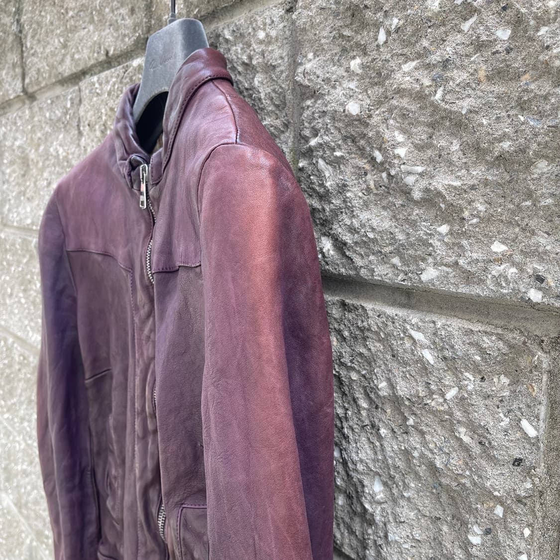 [38] Dolce & Gabbana Purple 크롭핏 레더 자켓 상품이미지4