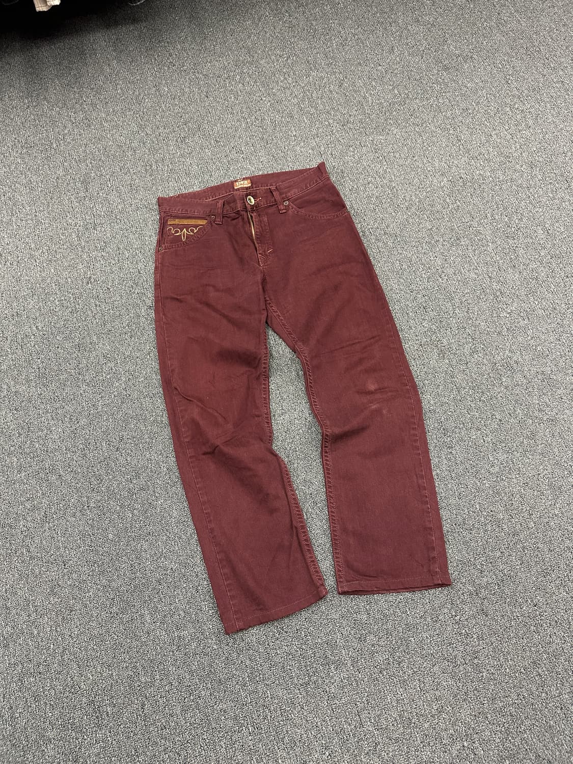 32) 에드윈 웨스턴 데님팬츠 버건디 상품이미지2