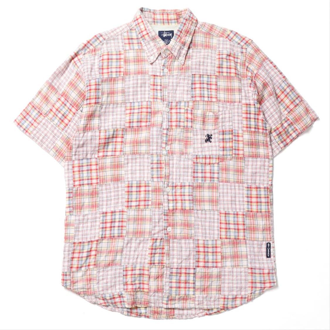 스투시 00's Stussy Check Pattern HalfShirt  상품이미지1