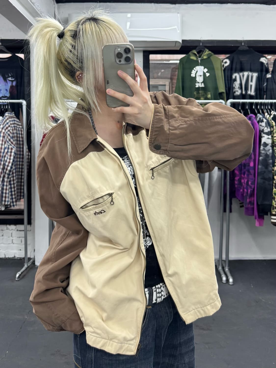 리바이스 스몰로고 브라운 워크자켓 상품이미지3