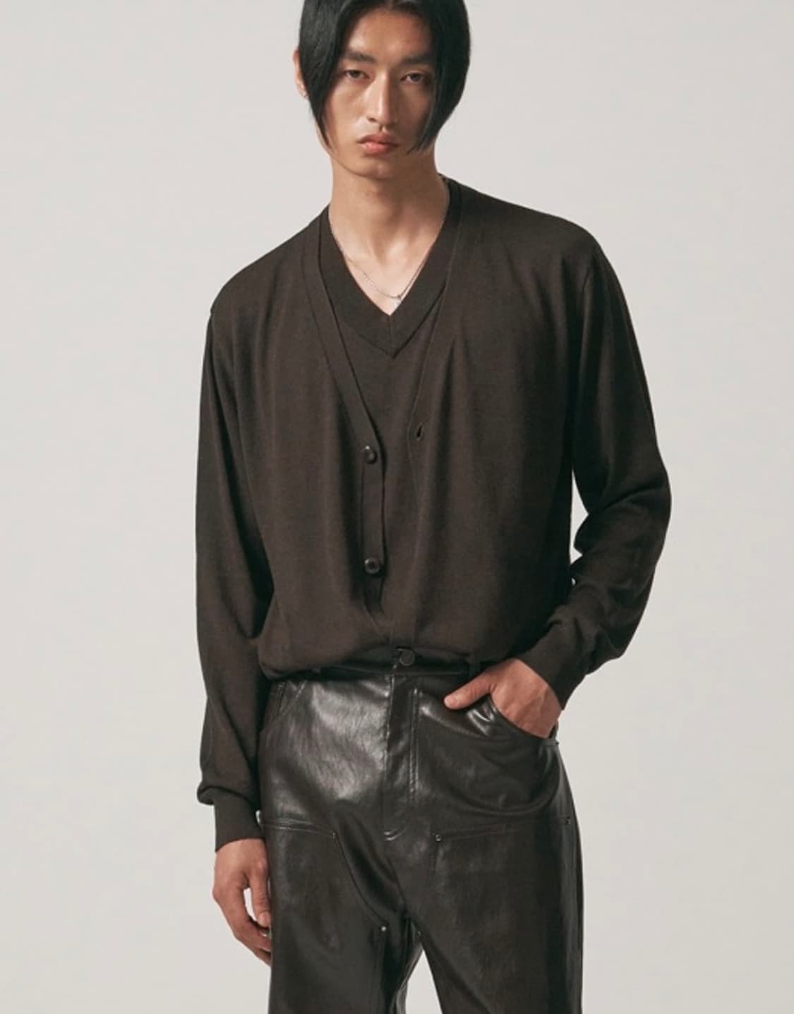 노이어 캐시미어 레이어드 가디건 (48) 상품이미지1