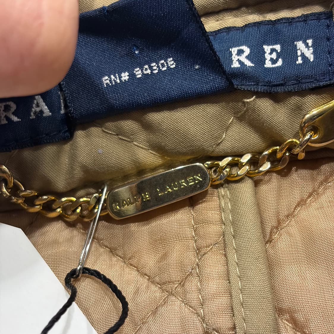 [M] 폴로 랄프로렌 퀼팅 자켓 베이지 C983 상품이미지6