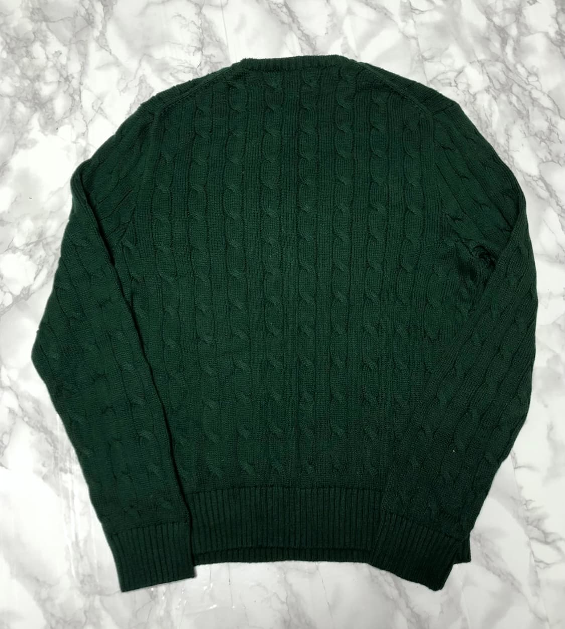 폴로 랄프로렌 니트 딥그린 꽈배기 상태최고 상품이미지3