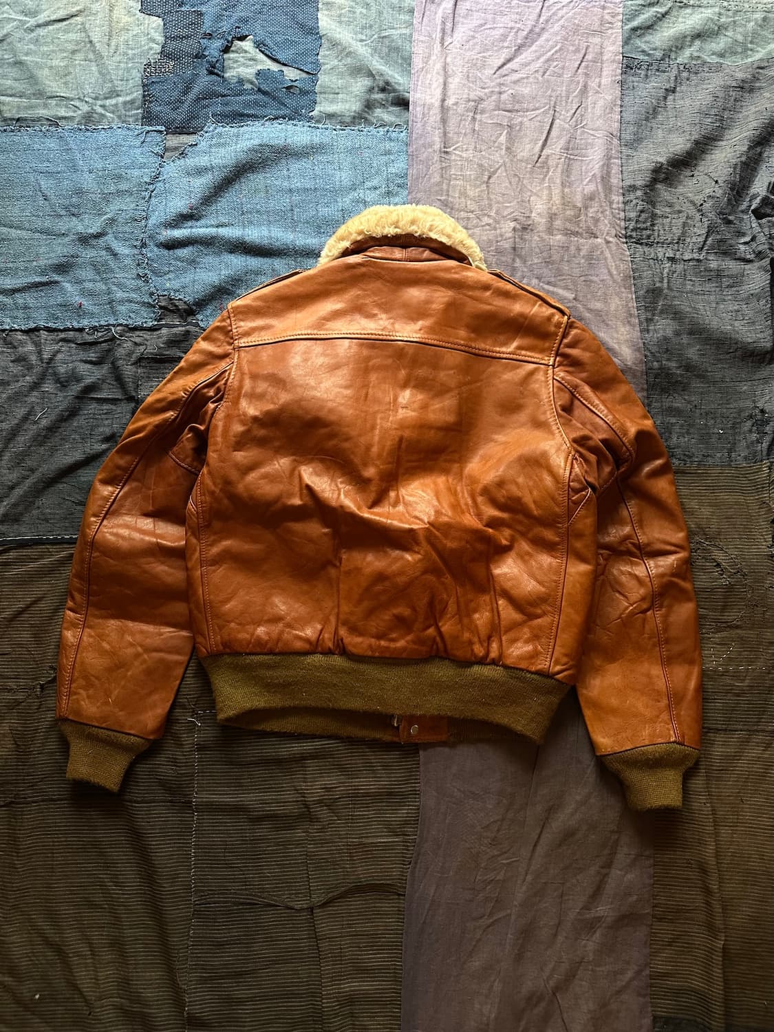 70s USA 빈티지 SCHOTT 쇼트 G-1 플라이트 레더 자켓 상품이미지6