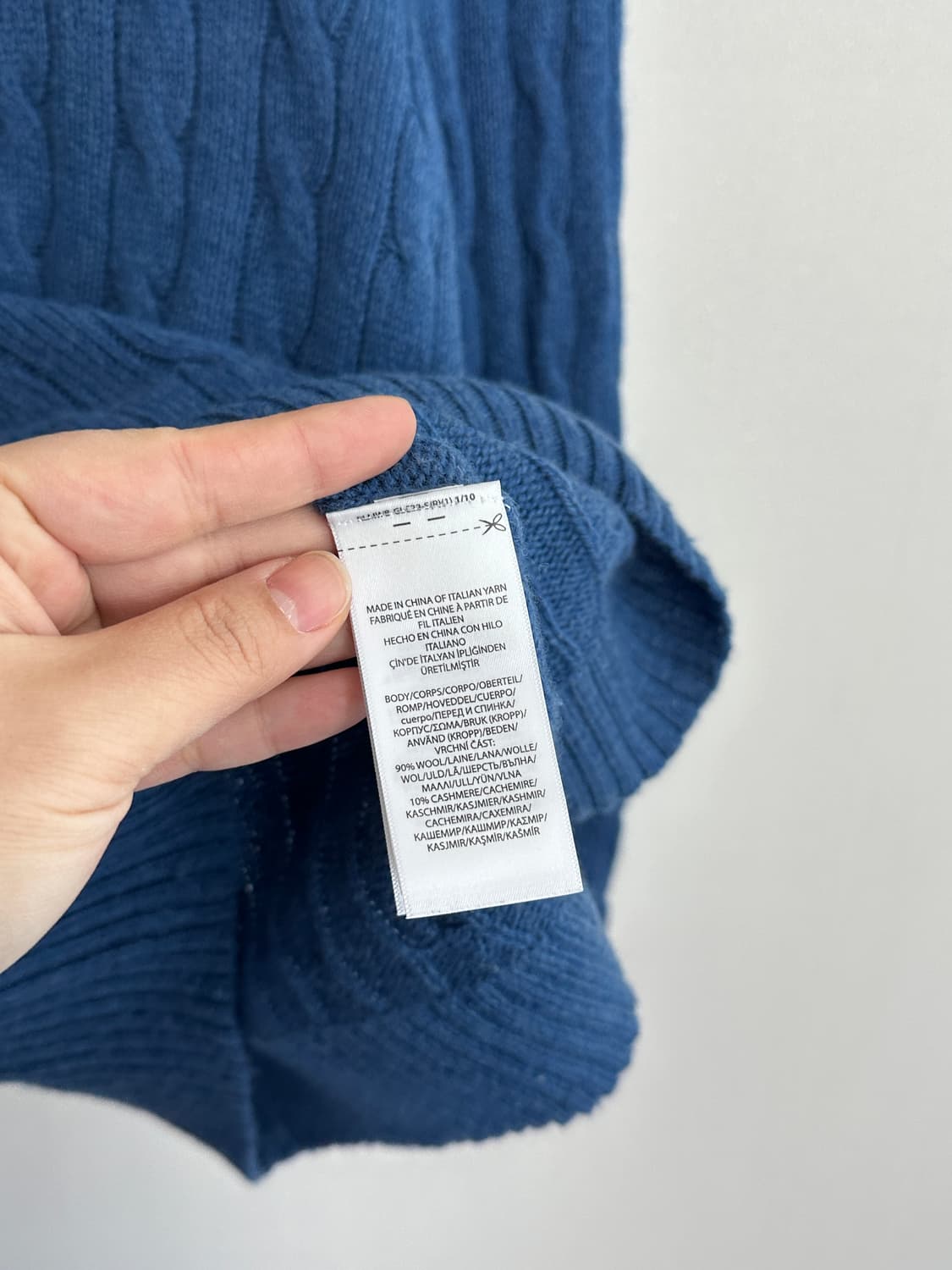 폴로 랄프로렌 여성 울 꽈배기 니트 s 상품이미지6