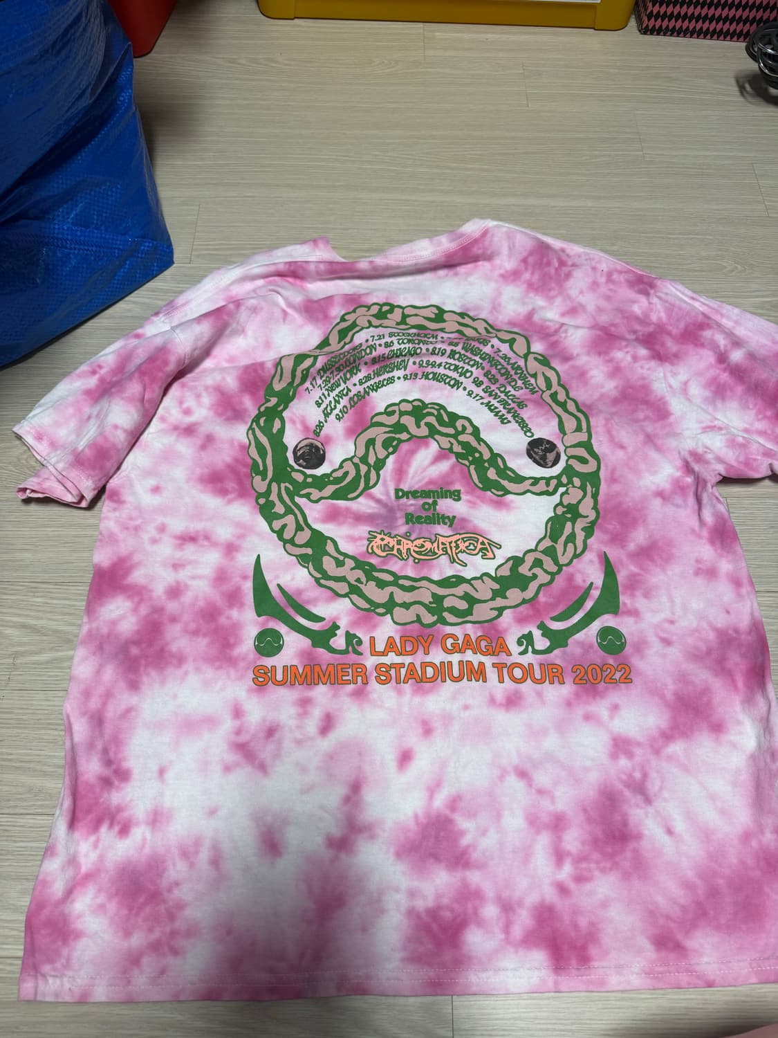 레이디가가 Chromatica Ball Tie Dye T-Shirt L 상품이미지4