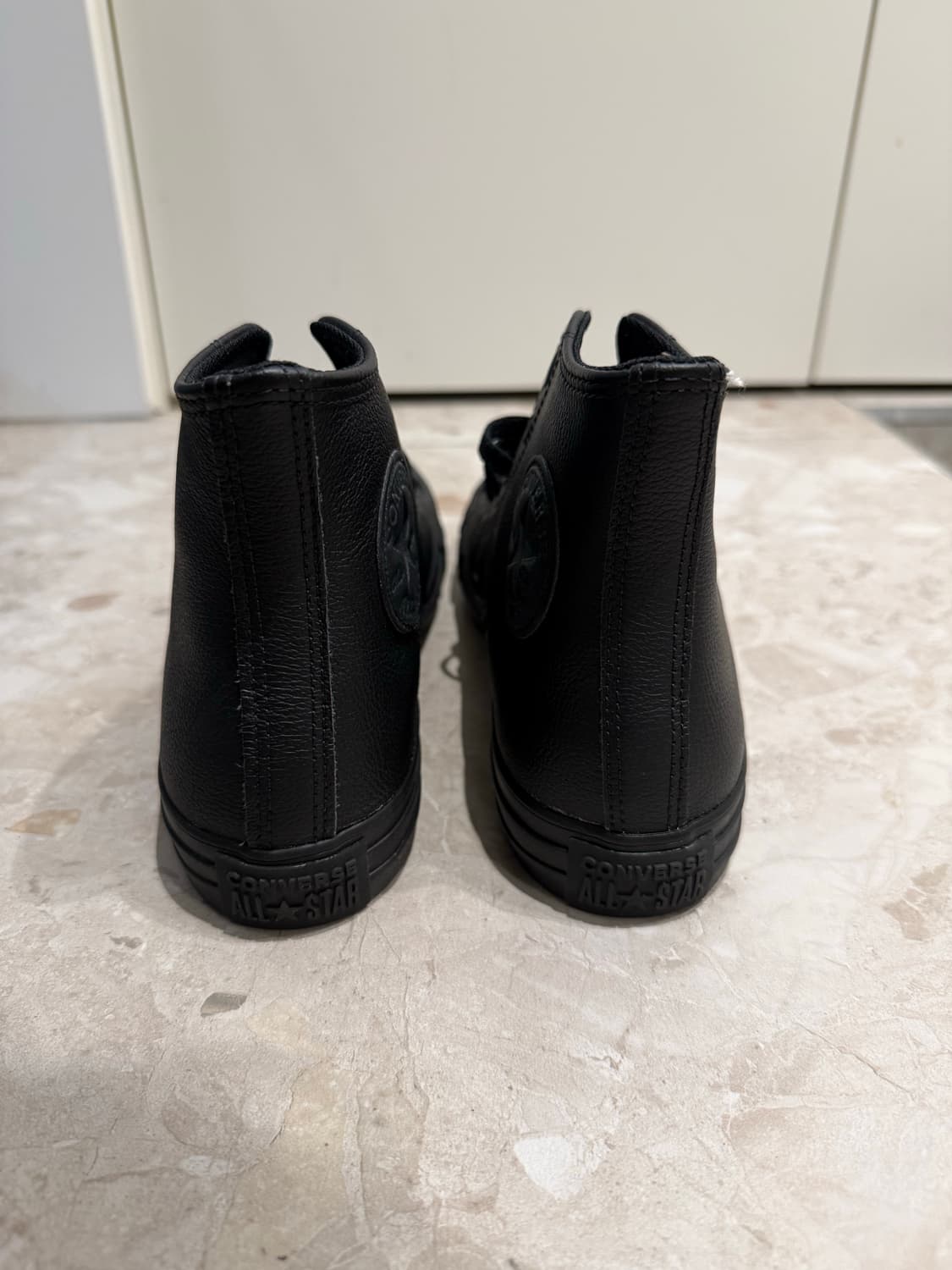 컨버스 척테일러 올스타 레더 하이 블랙 상품이미지5