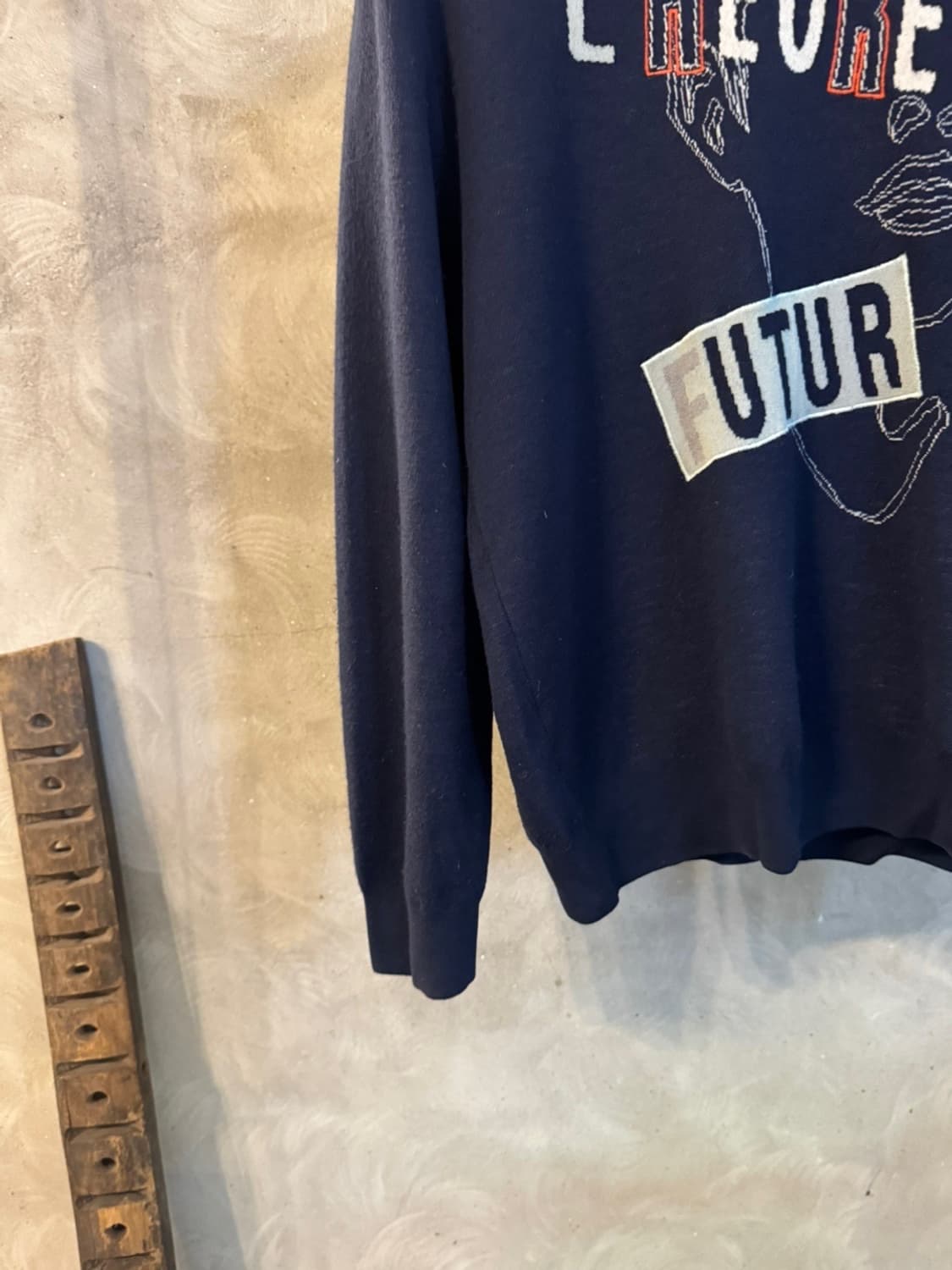 타임옴므 그래픽 니트 100 상품이미지5