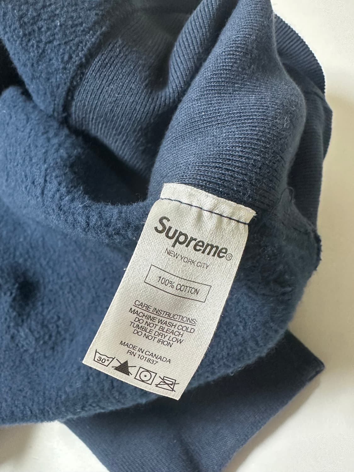 슈프림 네이비 박스로고 상품이미지3