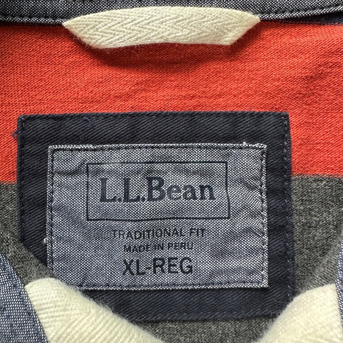 L.L.Bean 엘엘빈 스트라이프 럭비셔츠 XL  상품이미지3