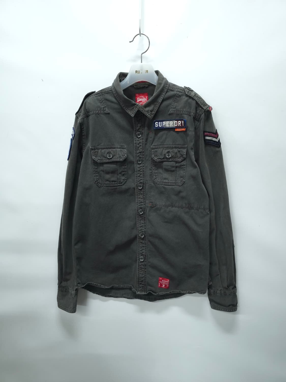 슈퍼드라이 빈티지 패치 밀리터리 워크 셔츠 (100) 상품이미지1