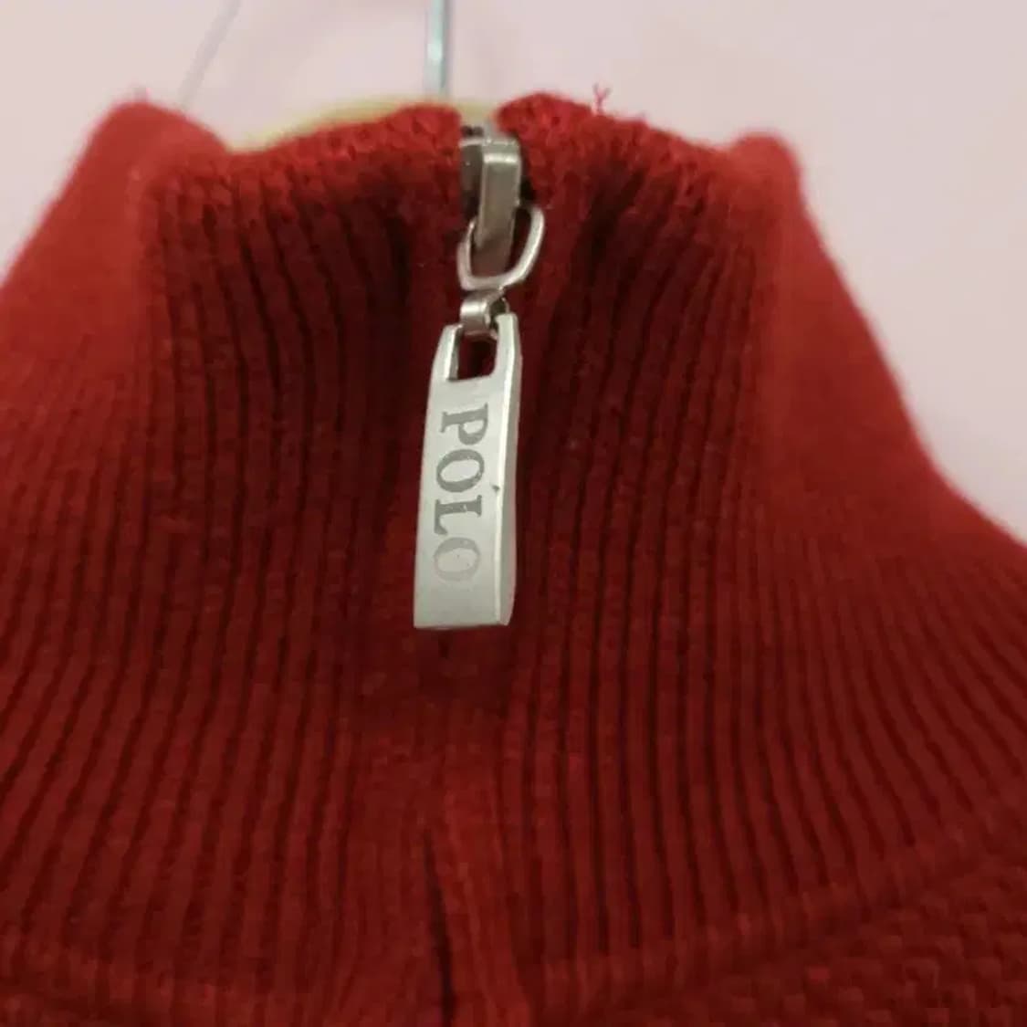 폴로 랄프로렌 레드 하프집업 니트 ~66 상품이미지8