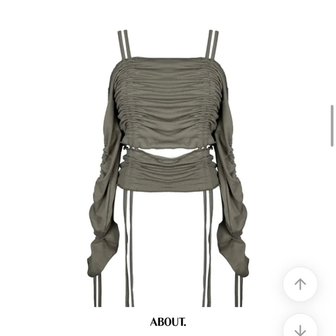 에이블리 셔링 오프숄더티 (미착용) 상품이미지3