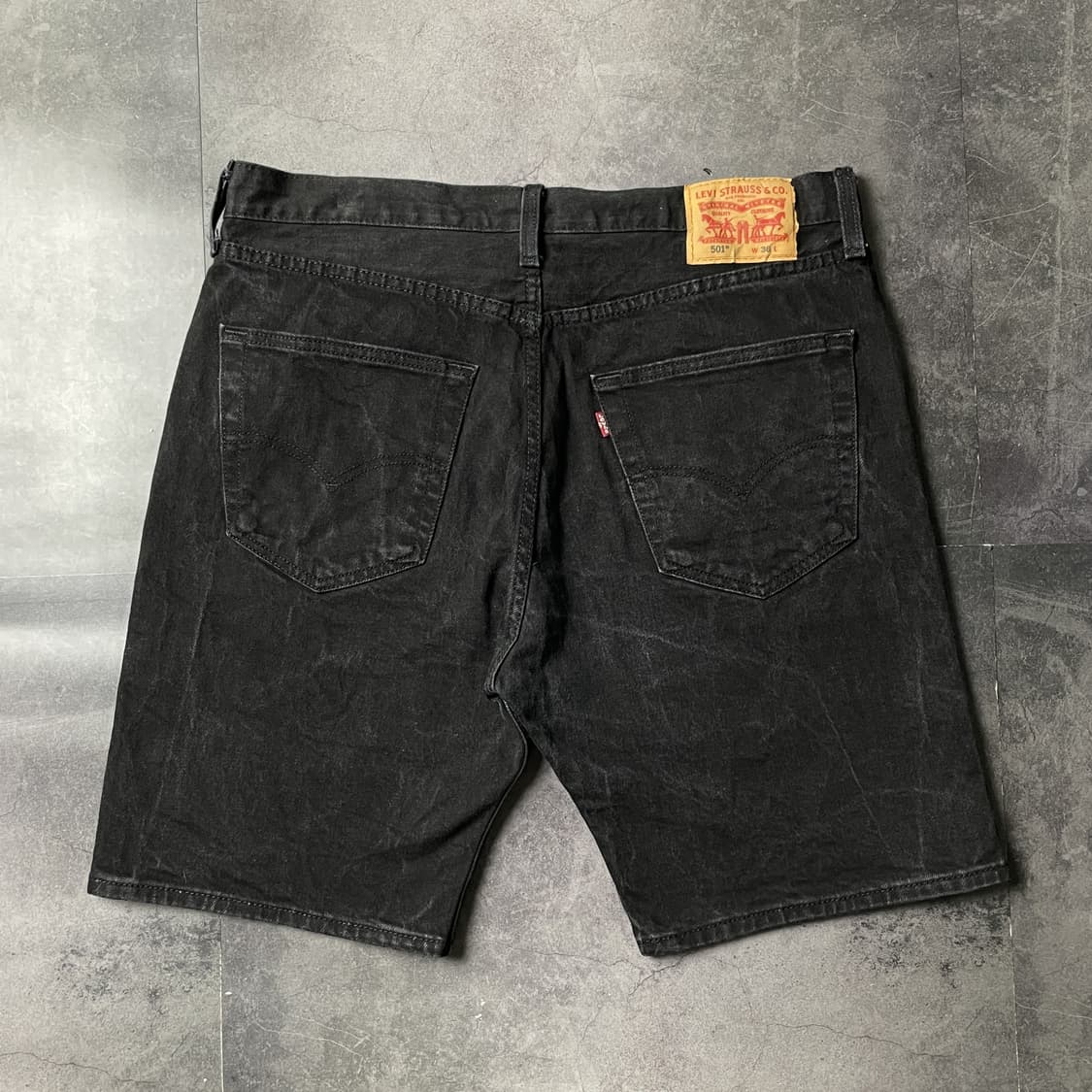 LEVI'S 리바이스501 빈티지 블랙 데님 하프팬츠 A01176 상품이미지5