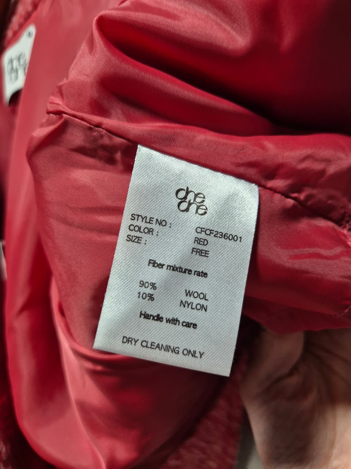 (세일)(새상품)CHE크롭 울 자켓 .새상품 상품이미지9