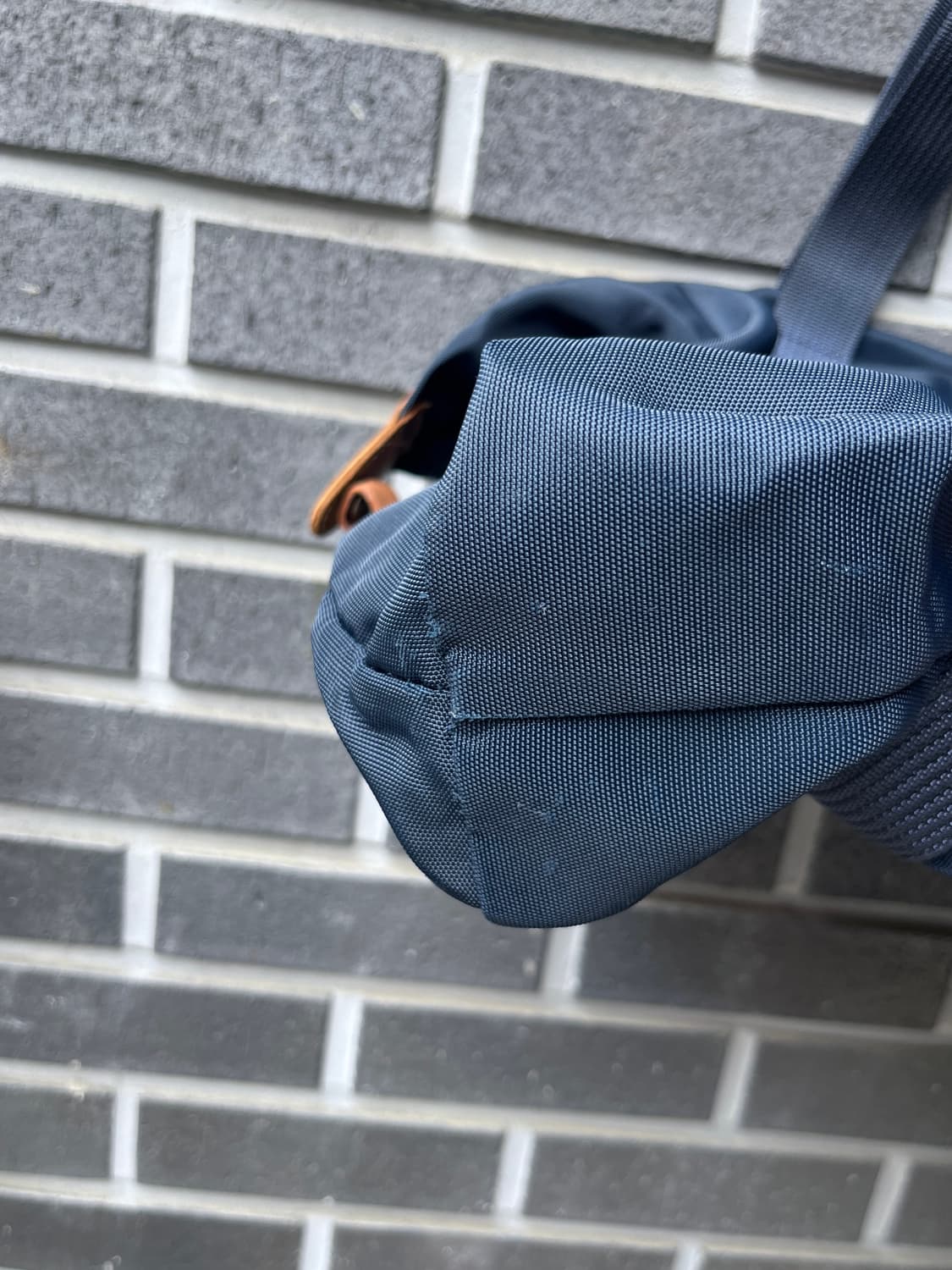 90s Courreges 꾸레쥬 로고 쇼퍼백 네이비 상품이미지10