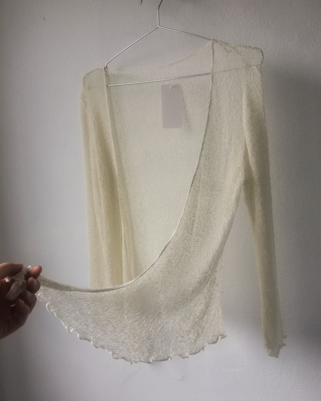 Loose fit drape open cardigan 상품이미지3
