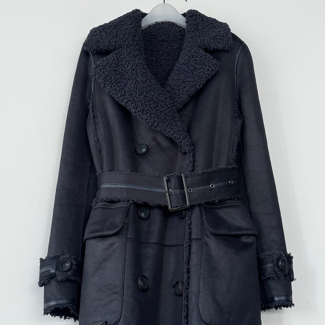 어반코드 리버시블 시어링 롱 코트 상품이미지2