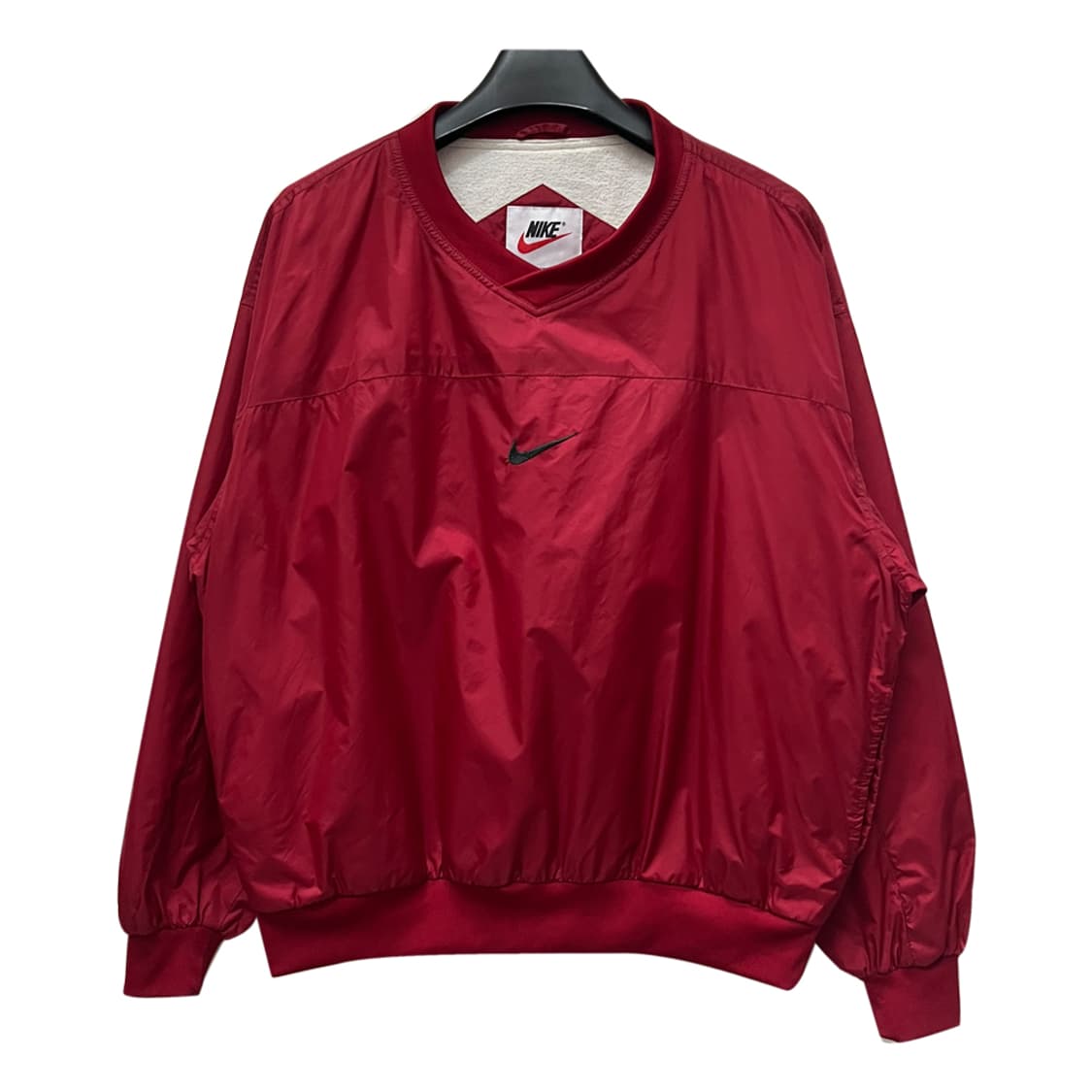나이키 올드스쿨 빈티지 레드 바람막이 웜업 L 상품이미지1
