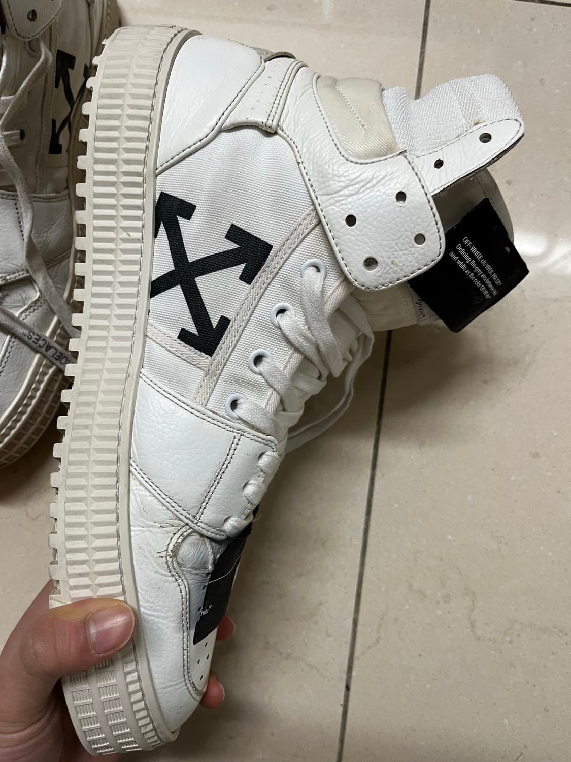 오프화이트 3.0 하이탑 스니커즈 42  상품이미지3