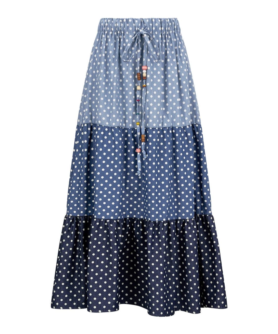 샵페어리 dot denim tiered skirt (denim) 상품이미지1