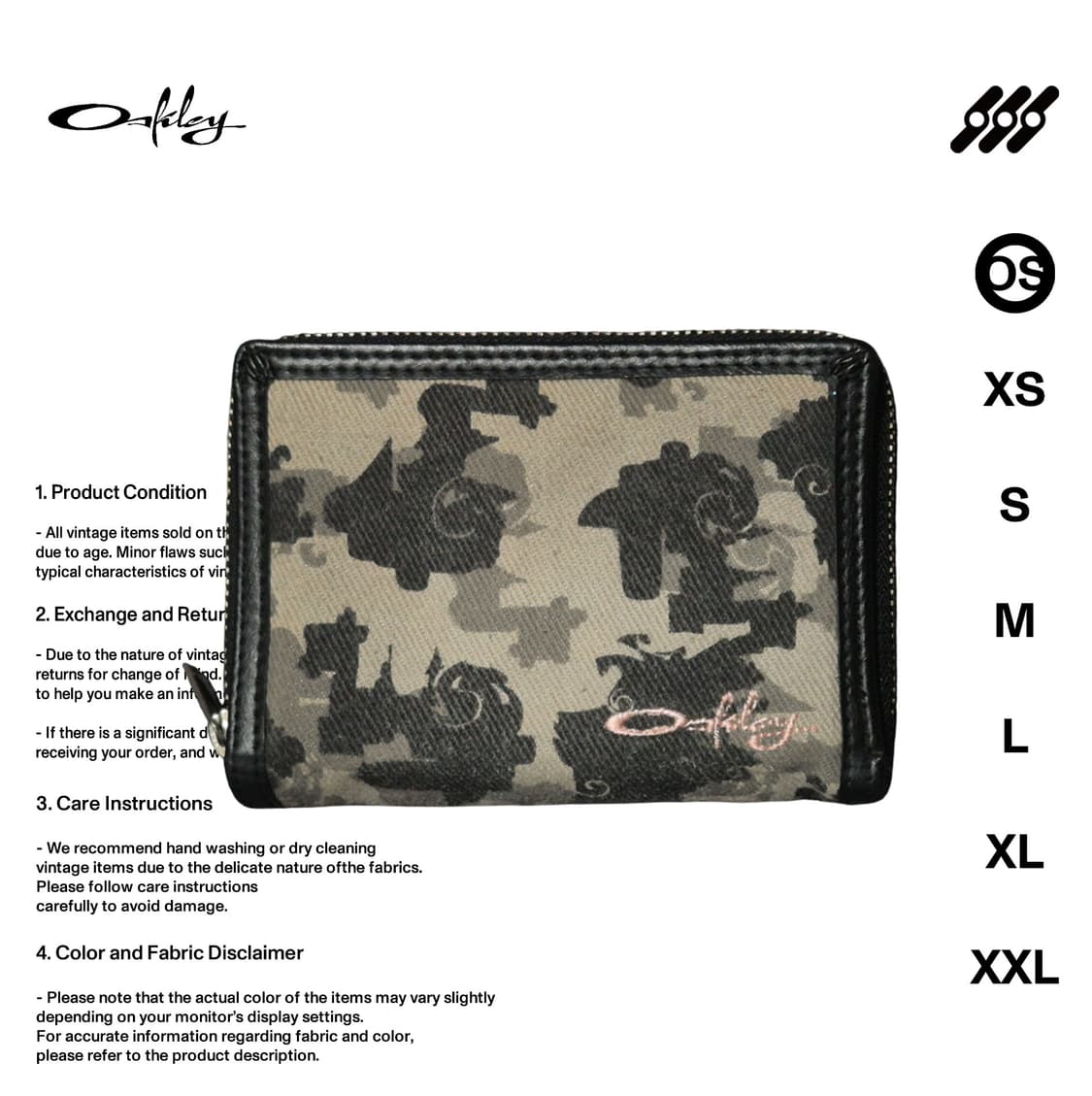 오클리 y2k 고딕 카모 반지갑 상품이미지1