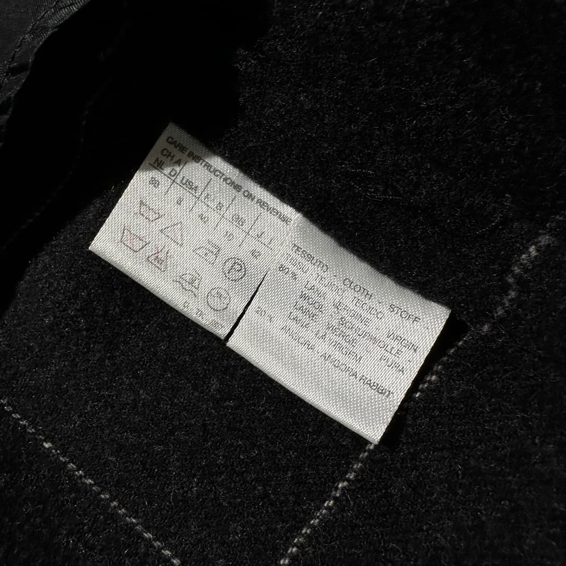 막스마라 울 앙고라 체크 싱글 블레이저 자켓 상품이미지7