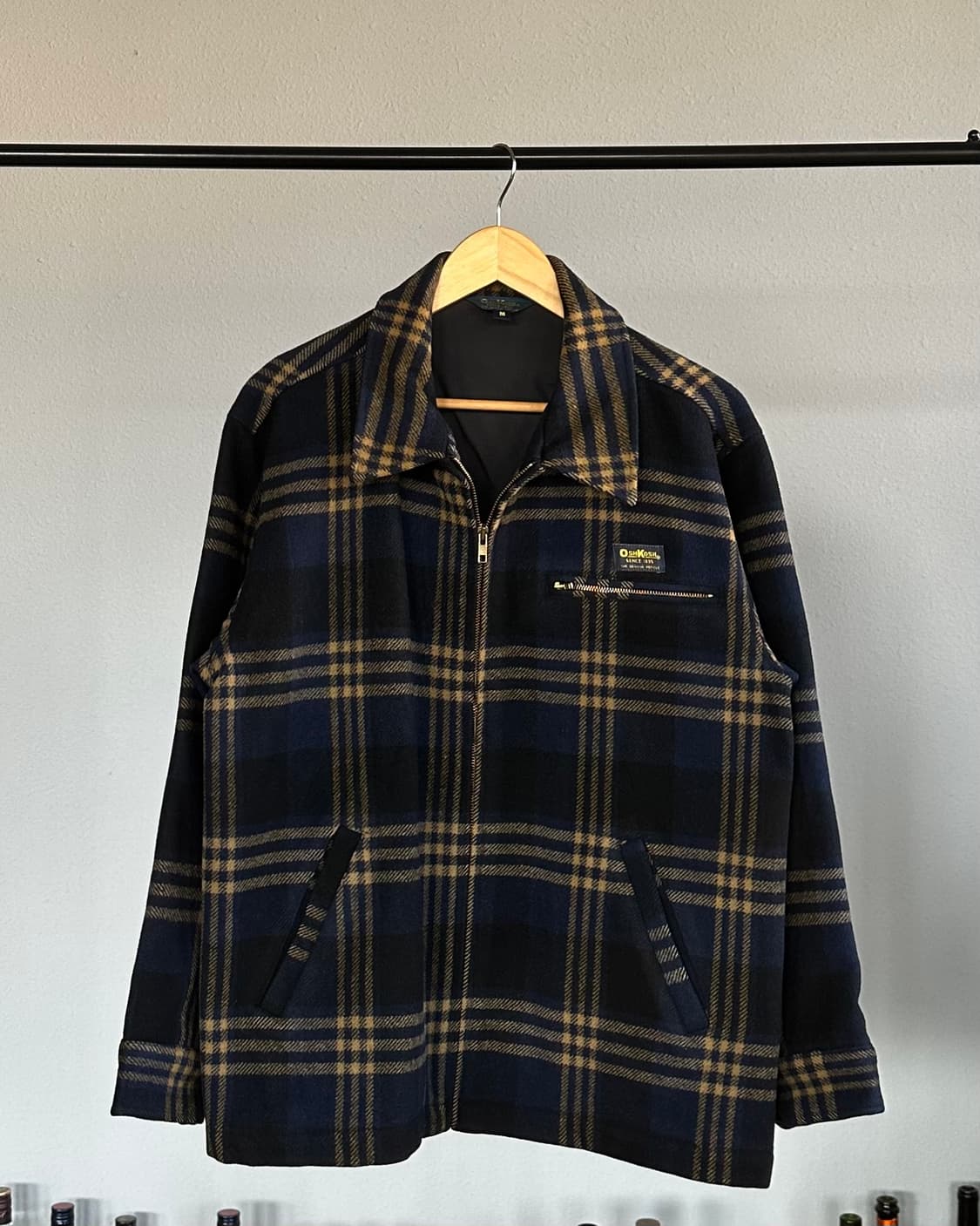 [M-L]오시코시 OSHKOSH 플레이드 울 모직 워크 자켓 상품이미지1