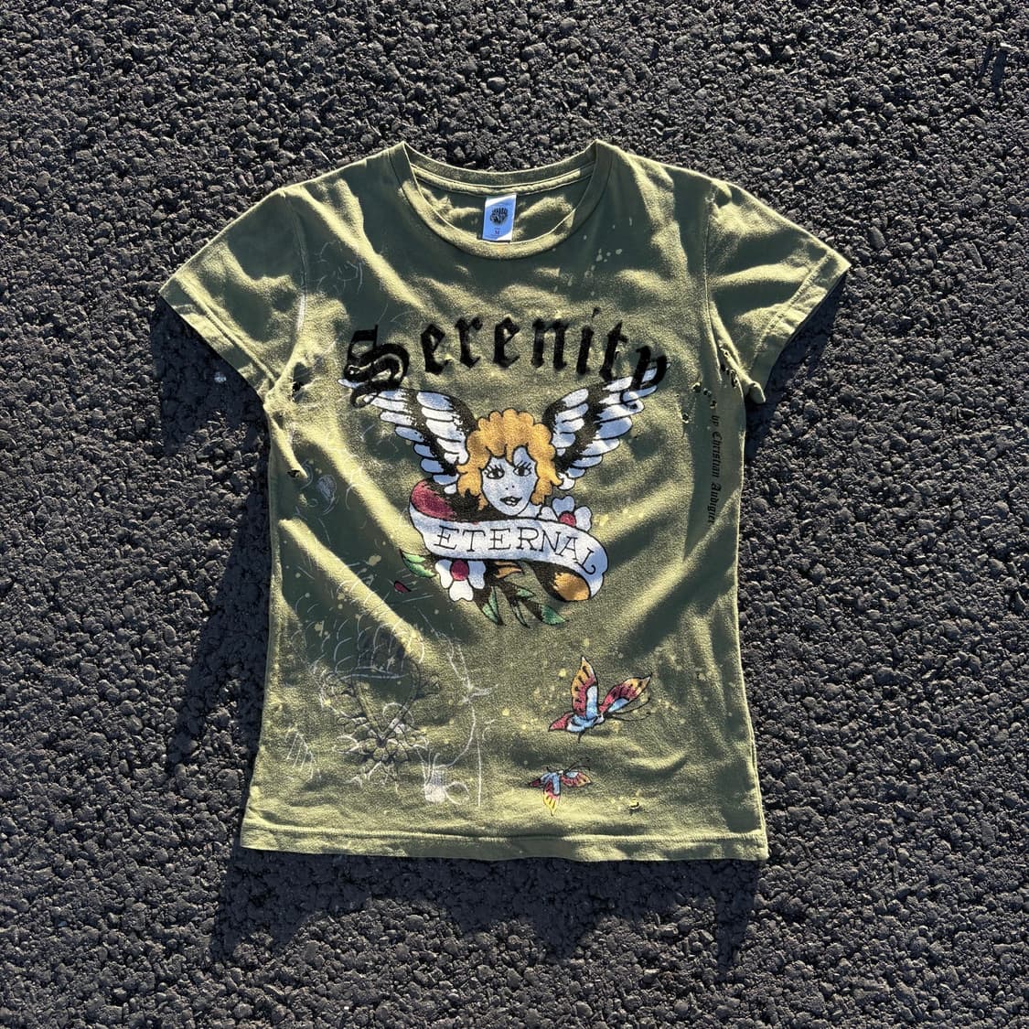 Ed Hardy 에드하디 펑크 그래픽 반팔 티셔츠 상품이미지1