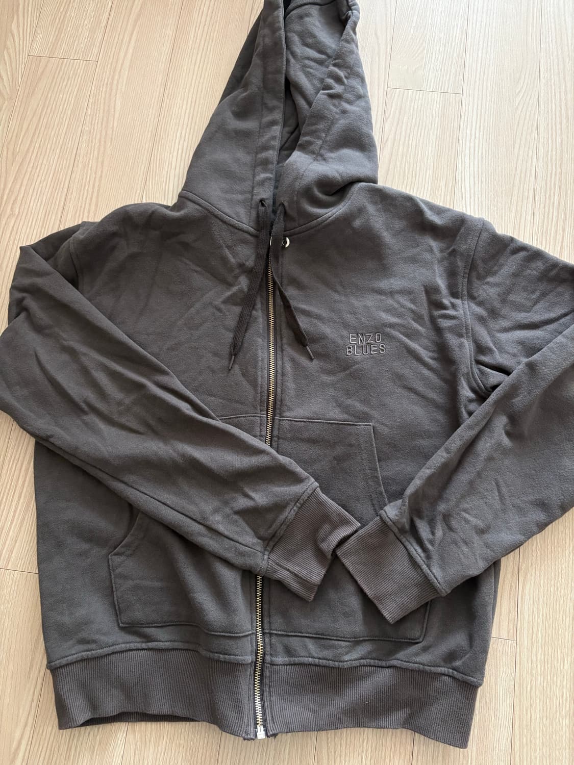엔조블루스 후드 집업 차콜  상품이미지3