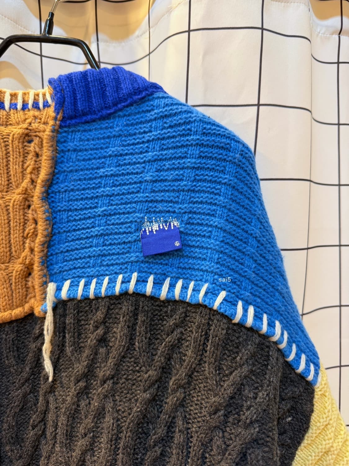 아더에러 x 자라 패치워크 오버사이즈 가디건 상품이미지5