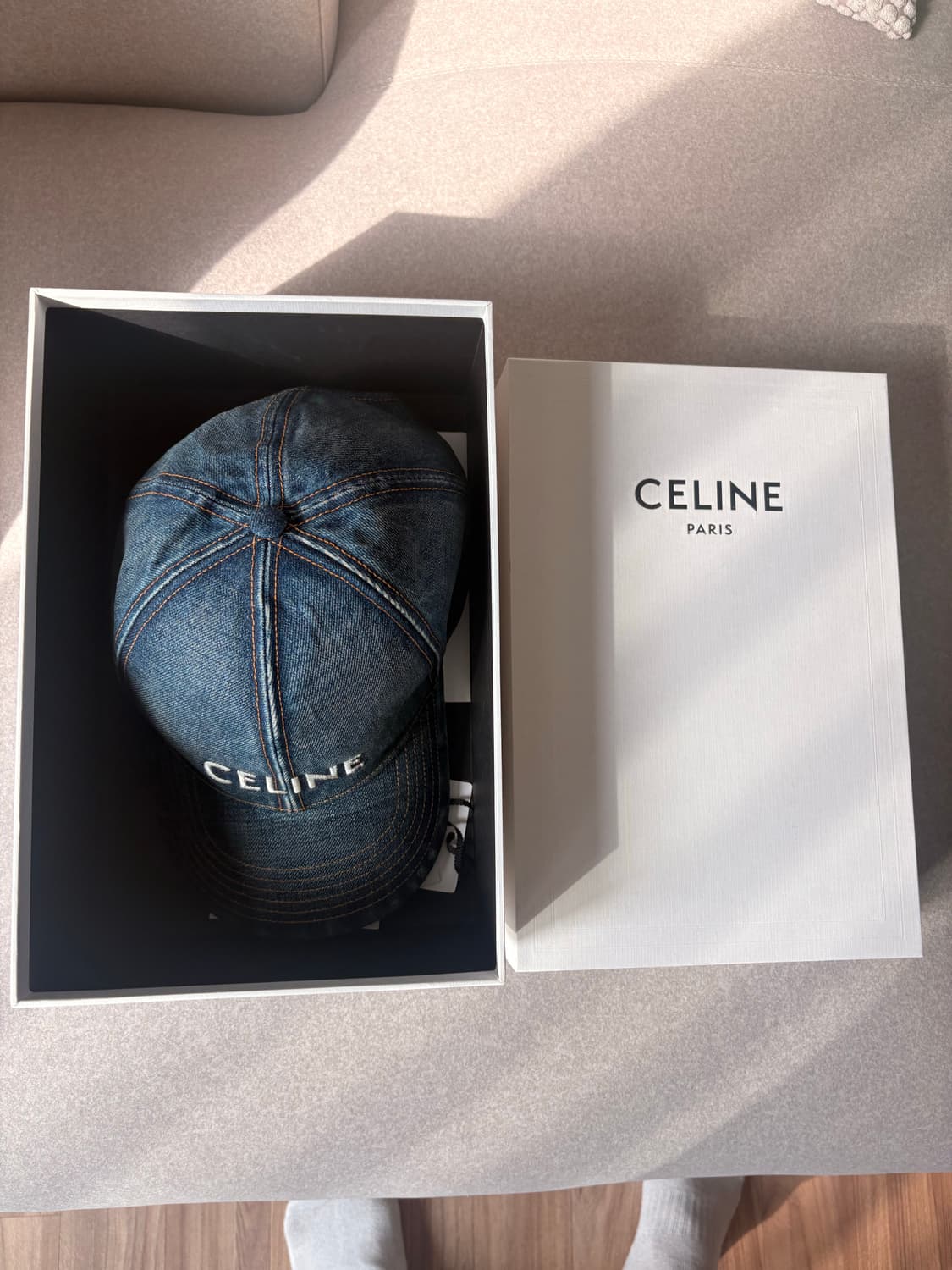 셀린느 데님 볼캡 라지 대두 롯데 백화점구입 상품이미지8