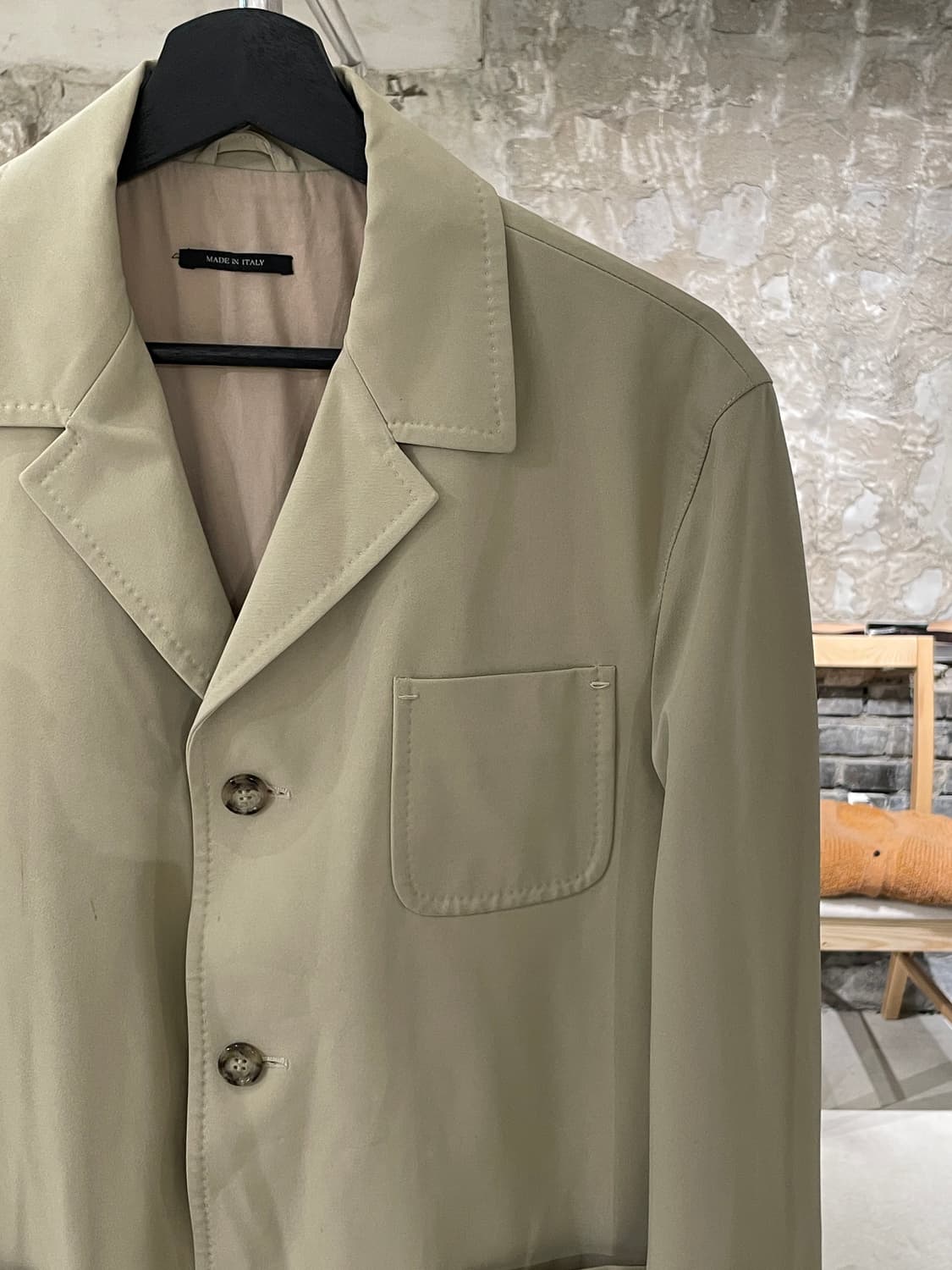 프라다 베이지 멀티 포켓 3B 폴리에스터 블레이저 상품이미지3