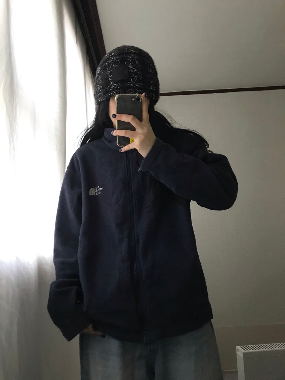 노페 네이비 후리스 상품이미지2