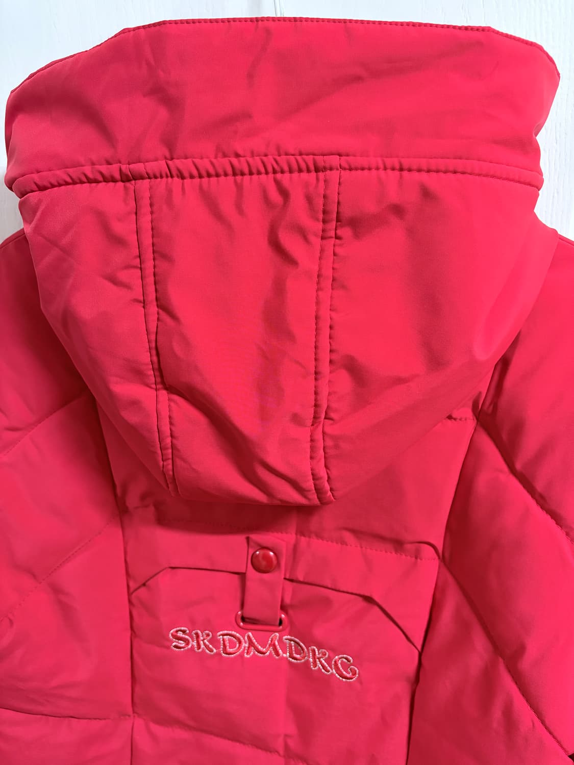 레드 롱패딩 상품이미지4