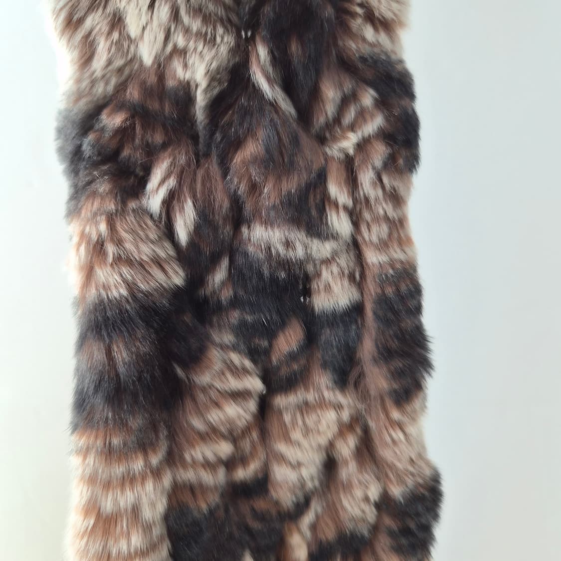 브라운 믹스 래빗퍼 롱머플러 상품이미지7