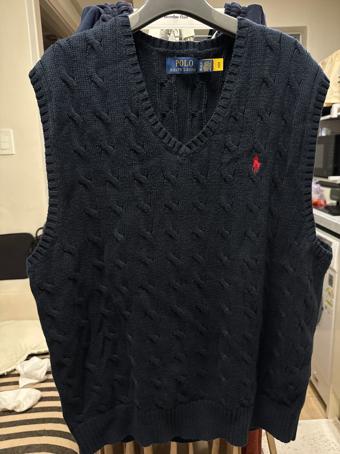 폴로 랄프로렌 네이비 조끼 니트 XL 상품이미지1